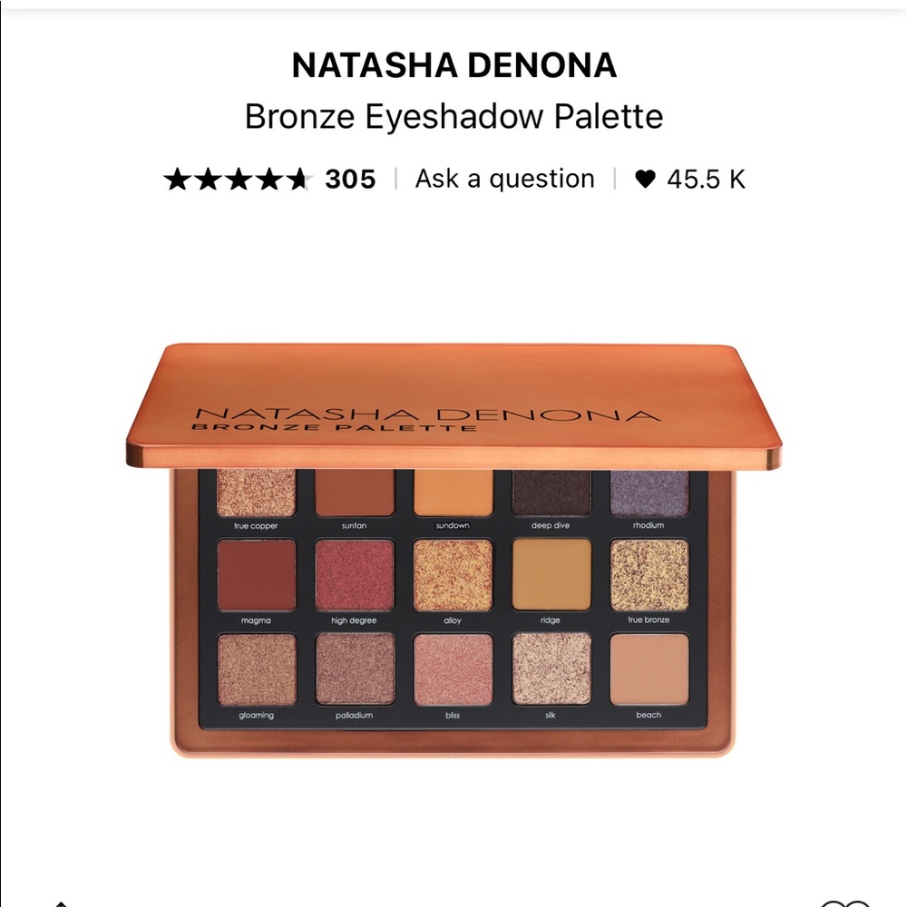 Natasha Denona Bronze eyeshadow palette